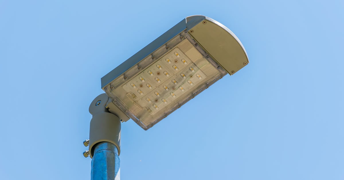 Solar LED street lighting.