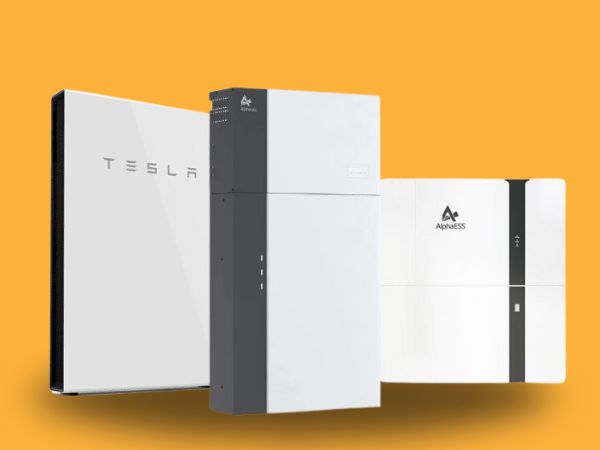 group of solar batteries